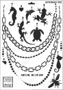 Schablone-Stencil A3 219-0899 Kettendesign Tiere